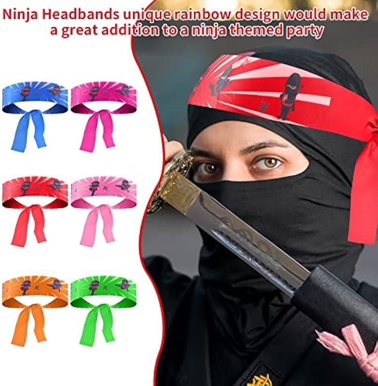Zestaw imprezowy Ninja Opaski Upominiki Balony Katapulty dla dzieci Na Imprezę Urodziny