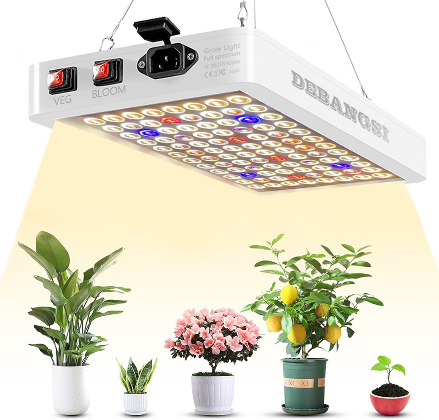Lampa LED UV IR do Uprawy Roślin Sadzonek Ziół Panel Grow Light 1000W  do Szklarni Namiotu