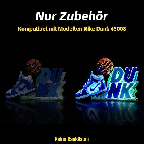 Zestaw oświetlenia LED do Nike Dunk 43008 – efekt WOW bez klocków