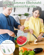 Nóż, Krajalnica do Cięcia Abruza w Kostkę Drylownica do melona Porcjowacz