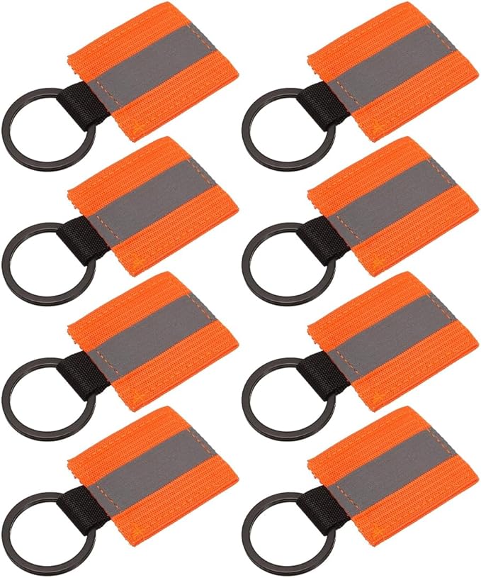 Odblaskowe zawieszki do zamka 8 szt. brelok ostrzegawczy bezpieczeństwo Główne zdjęcie produktu