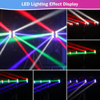 BETOPPER Ruchoma Głowica Sceniczna Dyskotekowa Ruchoma Lampa Obrotowa LED