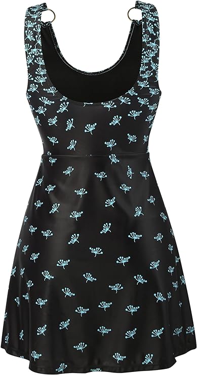 Strój Dwuczęściowy Retro Vintage Wysoki Stan Wzór w Kratkę