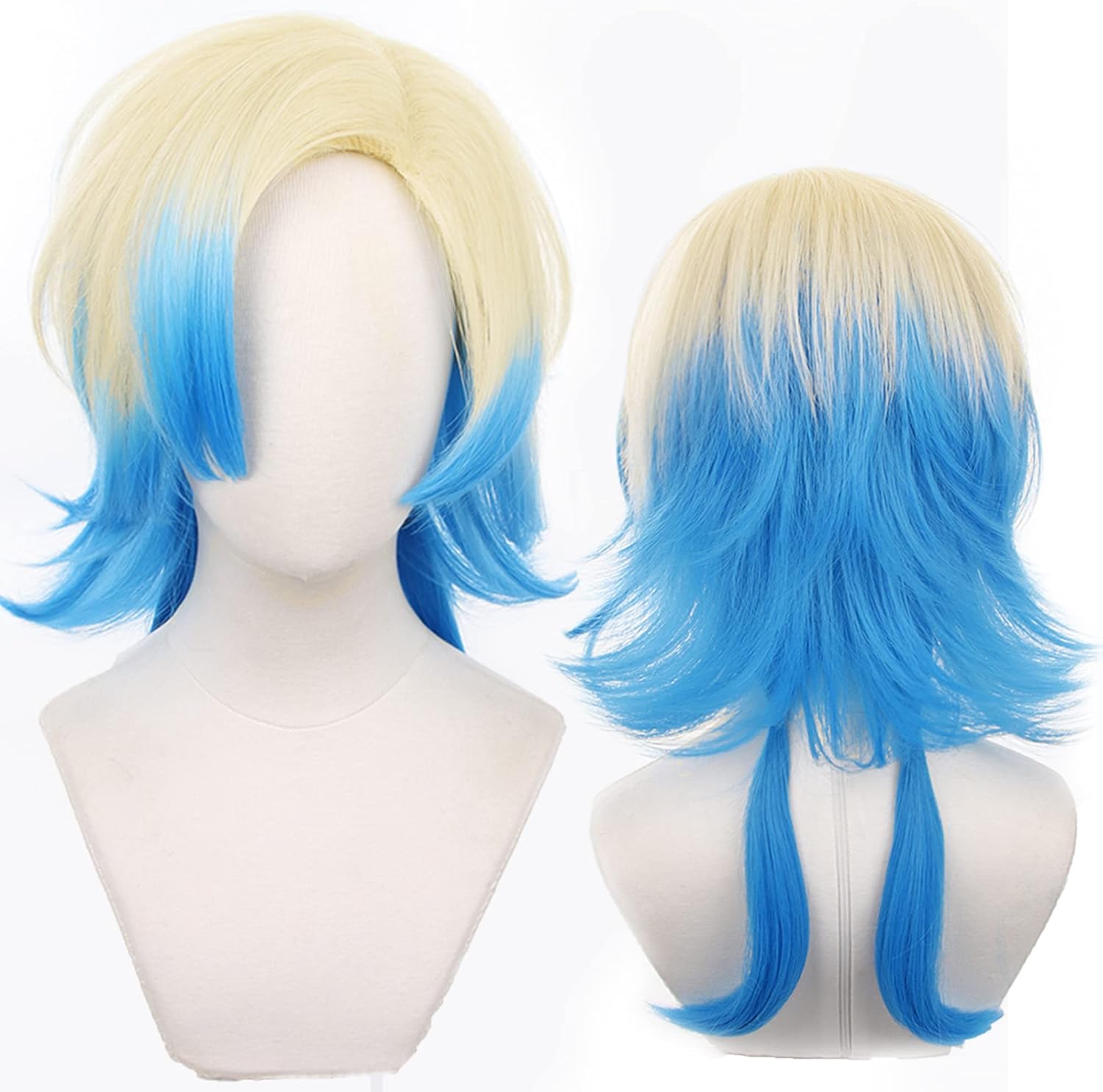 Peruka Anime Manga Blond Włosy z niebieskim Bluze Lock Michael Kaiser Cosplay Główne zdjęcie produktu