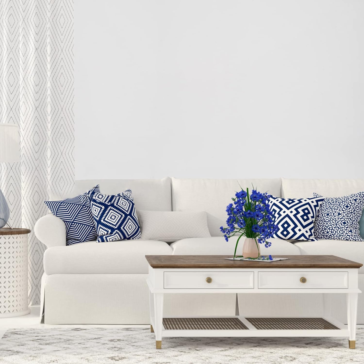 Biała Okleina Matowa Gładka samoprzylepna 40 cm x 10m folia meblowa ścienna Wodoodporna Drugie zdjęcie produktu