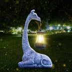 Lampka Solarna Figurka Do Ogrodu LED Bateria Solarna Żyrafa z Latarnią