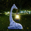 Lampka Solarna Figurka Do Ogrodu LED Bateria Solarna Żyrafa z Latarnią