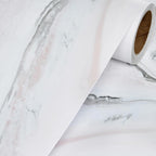 Folia samoprzylepna marmur biały 3D 40 cm x 5 m gruba 0,18 cm blat meble ściany