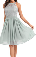 Sukienka Balowa Koktajlowa imprezowa MIĘTOWA Koronka bez Rękawów rozmiar M
