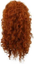 Peruka Rude Loki Długie Kręcone Włosy Afro Rude Cosplay Gęsta Fantasy