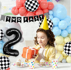Zestaw Balonów Urodzinowych z Girlandą Pastel Koralowy Niebieski Żółty