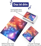 Puzzle Kolorowe dla Dzieci / Dorosłych Bardzo Trudne Gradient FoxFinity 1000el
