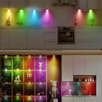 Inteligentne Lampki LED RGB WiFi 15x Podszafkowe Sterowane Aplikacją z Pilotem Smart Home