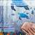 Zaslona prysznicowa tekstylna Wodne Zwierzęta Żółwie Woda 180 x 200 cm