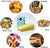 Torebki Mini Torby na słodycze Prezenty Cukierki w Kolorowe Paski 36 szt z Naklejkami