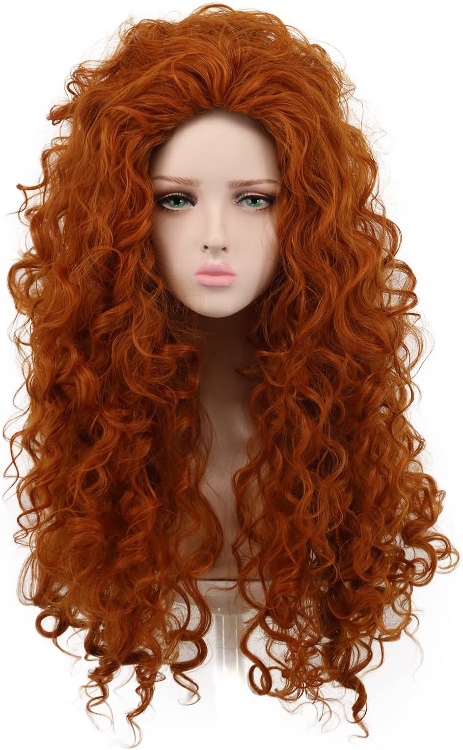 Peruka Rude Loki Długie Kręcone Włosy Afro Rude Cosplay Gęsta Fantasy Główne zdjęcie produktu