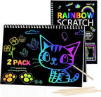 Zestaw książeczek do drapania Rainbow Scratch 2x – kreatywna zabawa bez bałaganu