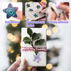 Naklejki gwiazdki holograficzne 800szt zestaw 3 rolki nagrody DIY dla dzieci