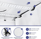Namiot bezcieniowy duży LED 52x52 cm do fotografii produktów z tłami Zestaw Profesjonalny
