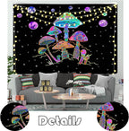 Gobelin na ścianę Tkanina naścienna Tapestry - Psychodeliczny, Grzybki