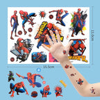ZESTAW Tatuaży SPIDERMAN Tatuaże dla Dzieci Zmywalne Spiderman 12 arkuszy