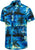 Hawajska Koszula Męska Letni Wzór Niebieska - Wzór w Palmy, Plaża