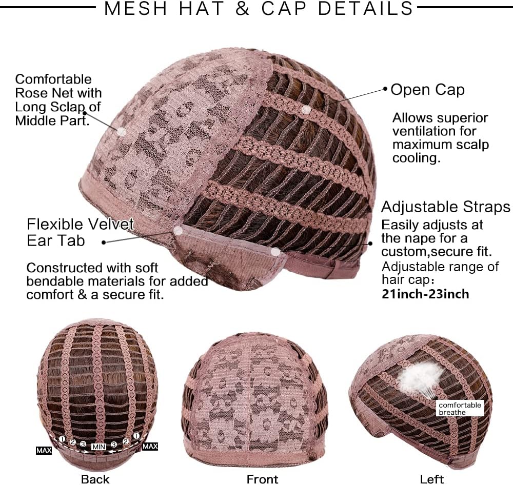 Peruka Krótki Bob Coplay Brązowe Proste włosy z grzywką do Ramion