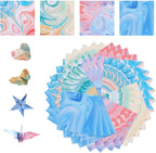 Papier Origami Kolorowy Pastelowy z Nadrukiem dla dzieci