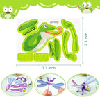 Zestaw dla dzieci DINOZAURY bańki mydlane + puzzle FIGURKI 3D owady