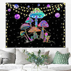 Gobelin na ścianę Tkanina naścienna Tapestry - Psychodeliczny, Grzybki