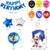 Zestaw Urodzinowych Balonów Sonic Balony Foliowe Lateksowe Komplet