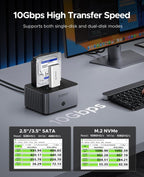 ORICO stacja dokująca M.2 NVMe & 2,5''/3,5'' HDD, klonowanie offline