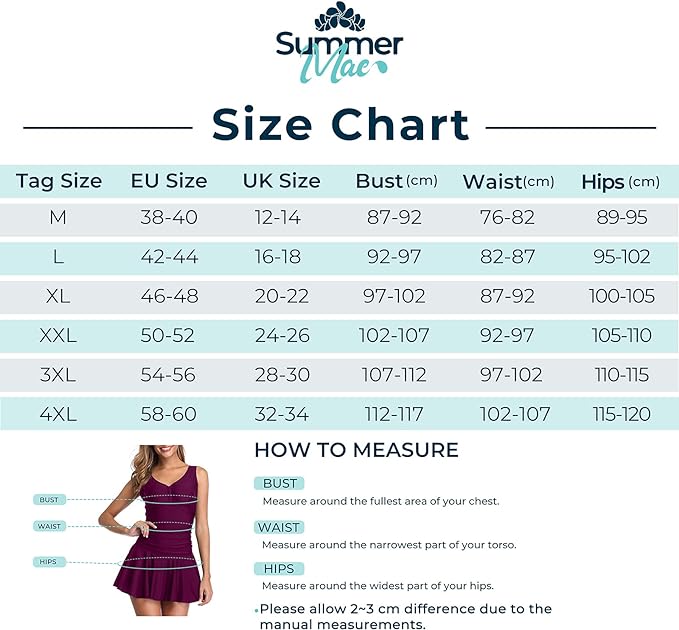 Shekini Kostium Sukienka Tunika Jednocześciowy Wyszczuplający Czarny Wzór w Wisnie