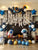 Zestaw Balonów Urodzinowych Kosmos Astronauta z Banerem Happy Birthday