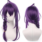 Peruka Lila Fioletowe Włosy Anime Cosplay Strój Fryzura