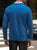 Sweter Męski W Kratkę Dekolt w serek - Idealny Na Koszulę - Niebieski
