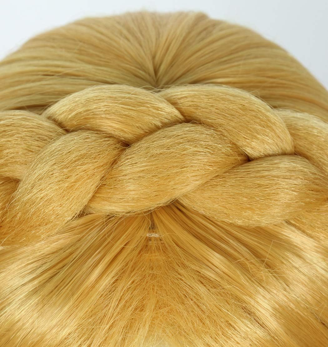 Peruka Długie Proste Włosy Blond Baśniowy Cosplay Anime Strój Elfa z Uszami