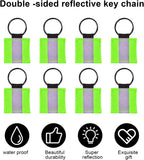 Zestaw Odblasków Odblaskowych Breloków Breloki Odblaskowe z Kółkiem 10szt.