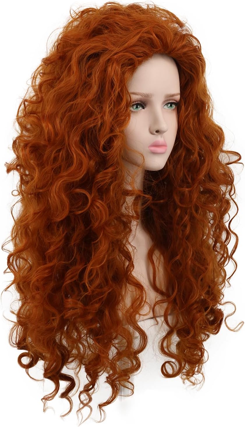 Peruka Rude Loki Długie Kręcone Włosy Afro Rude Cosplay Gęsta Fantasy Drugie zdjęcie produktu