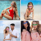 Okulary Imprezowe Na Imprezę Płomienie Kolorowe na Festiwal Party