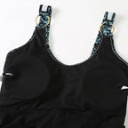 Strój Dwuczęściowy Retro Vintage Wysoki Stan Wzór w Kratkę