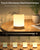 Bonsery Dotykowa Lampka Stołowa LED RGB 256 kolorów 3 Tryby - Bezprzewodowa - ZESTAW 2 LAMPEK