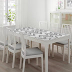 Samoprzylepna Okleina Meblowa Biała Czarny Modny Wzór 6m x 45cm