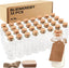 Mini buteleczki szklane z korkiem 40ml – zestaw 32 szt. do rękodzieła i dekoracji