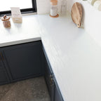 Biała Okleina Perłowa Błyszcząca Strukturalna samoprzylepna 40cm x 3m meblowa ścienna