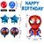 Zestaw Urodzinowych Balonów + Baner Happy Birthday - Spiderman