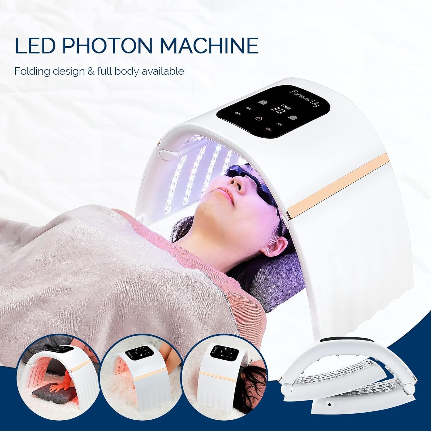 Lampa LED do twarzy do światłoterapii 7 kolorów fotonoterapia skóry Odmładzająca
