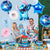 Zestaw Balonów Foliowych Urodzinowych Balony Imprezowe Stitch Komplet 14 Balonów