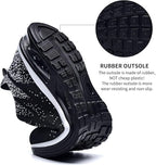 Buty sportowe męskie DO BIEGANIA czarno-białe z poduszką powietrzną siateczka lekkie AIR