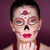 Naklejki na twarz Halloween Cukrowa Czaszka zestaw 9 arkuszy Día de los Muertos